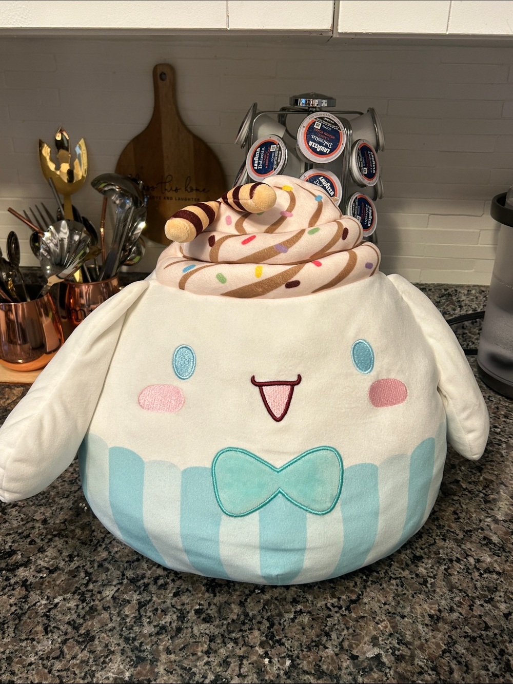 Squishmallows Cinnamoroll Blue & Cream Dessert Plush
